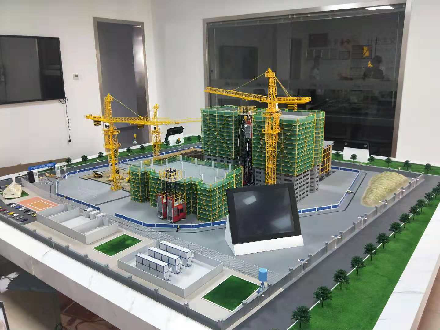 夏县建筑施工场景模型